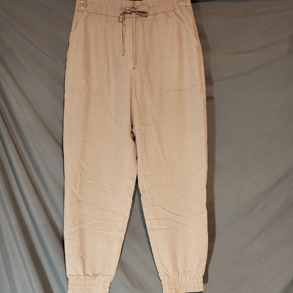 Express Women's Tan Jogger Pants - Picture 1 of 9